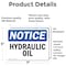 Signmission Hydraulic Oil, 7 in W x Rectangle, Vinyl Decal OS-2PACK-NS-D-57-L-13563 - alternate 2